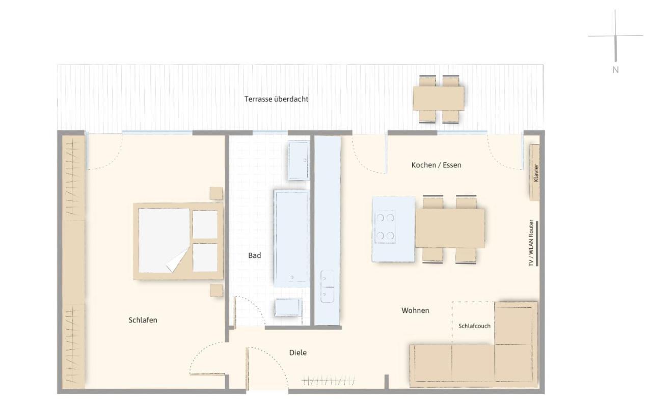Moderne Ferienwohnung Nahe Swr Und Golfplatz Baden-Baden Eksteriør billede